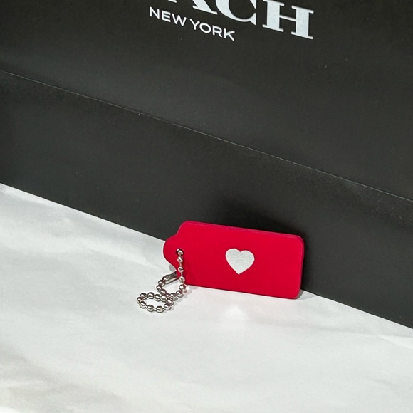 Coach Dark Pink Personalized Bag Tag - Picture 4 of 7